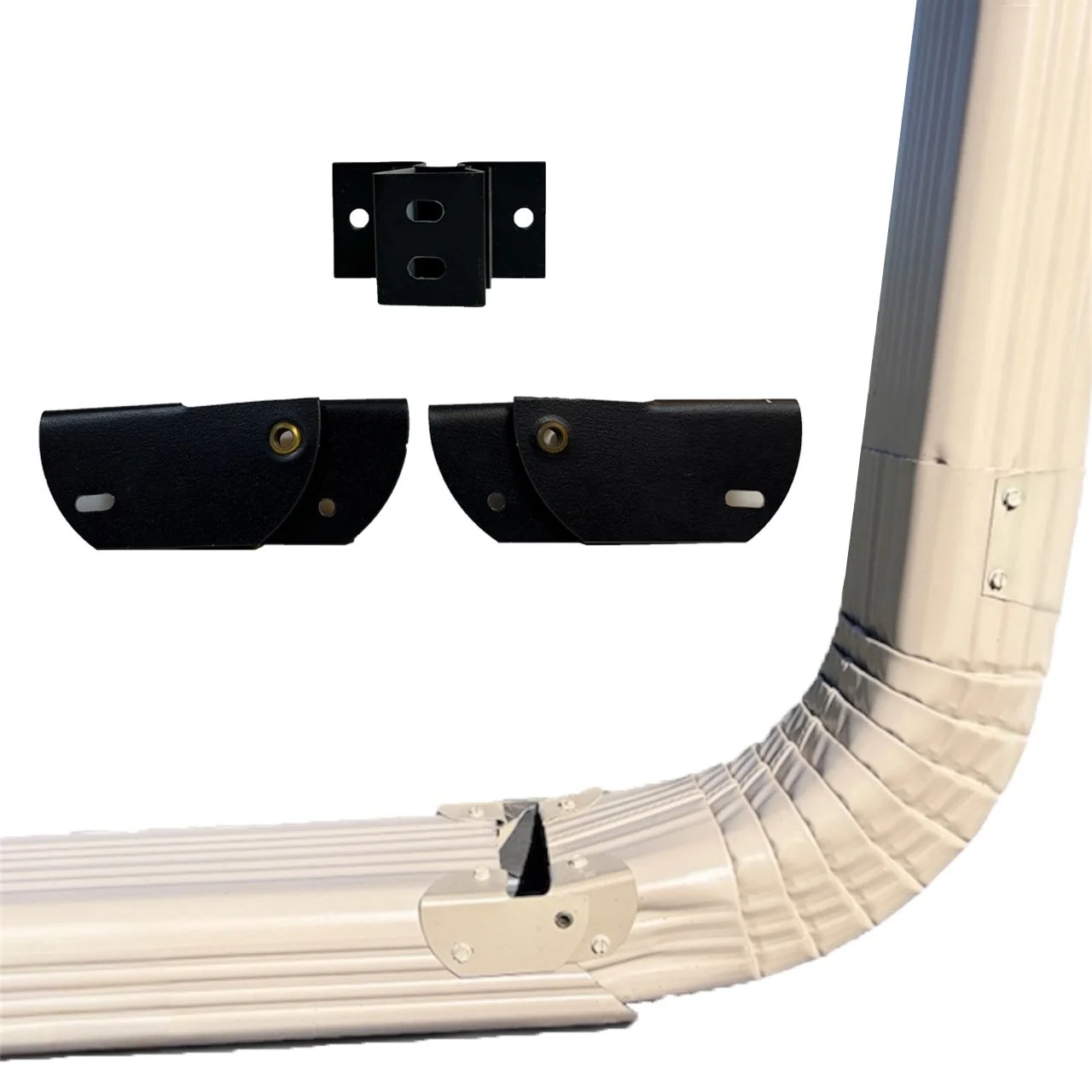 Foxtail Flip Downspout Hinge & Wind Clip — FoxGuard Gutter Covers